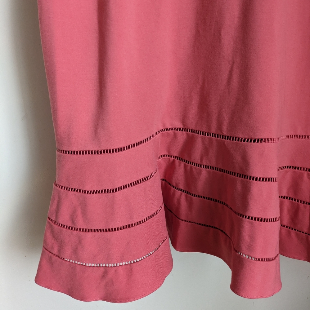 Adelyn Rae 2X Pink Coral Fit & Flare Summer Dress Plus Size - Picture 7 of 14